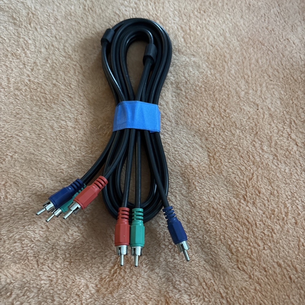RGB Component Video Cable 6' Red Green Blue Coaxial for HDTV/DV Plus